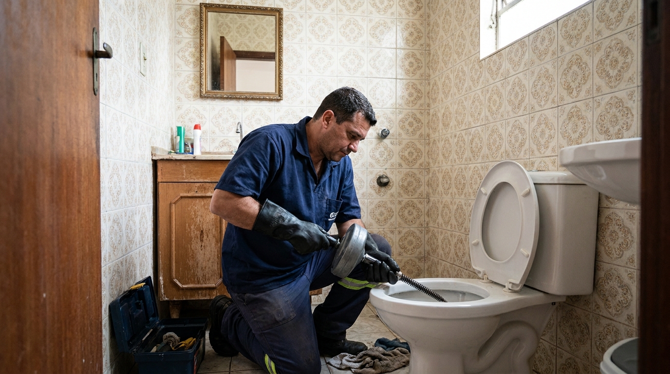 Limpeza técnica de vaso sanitário em Sorocaba-SP